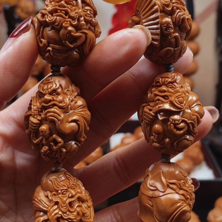 橄榄核手串/手链手工钟馗2.4