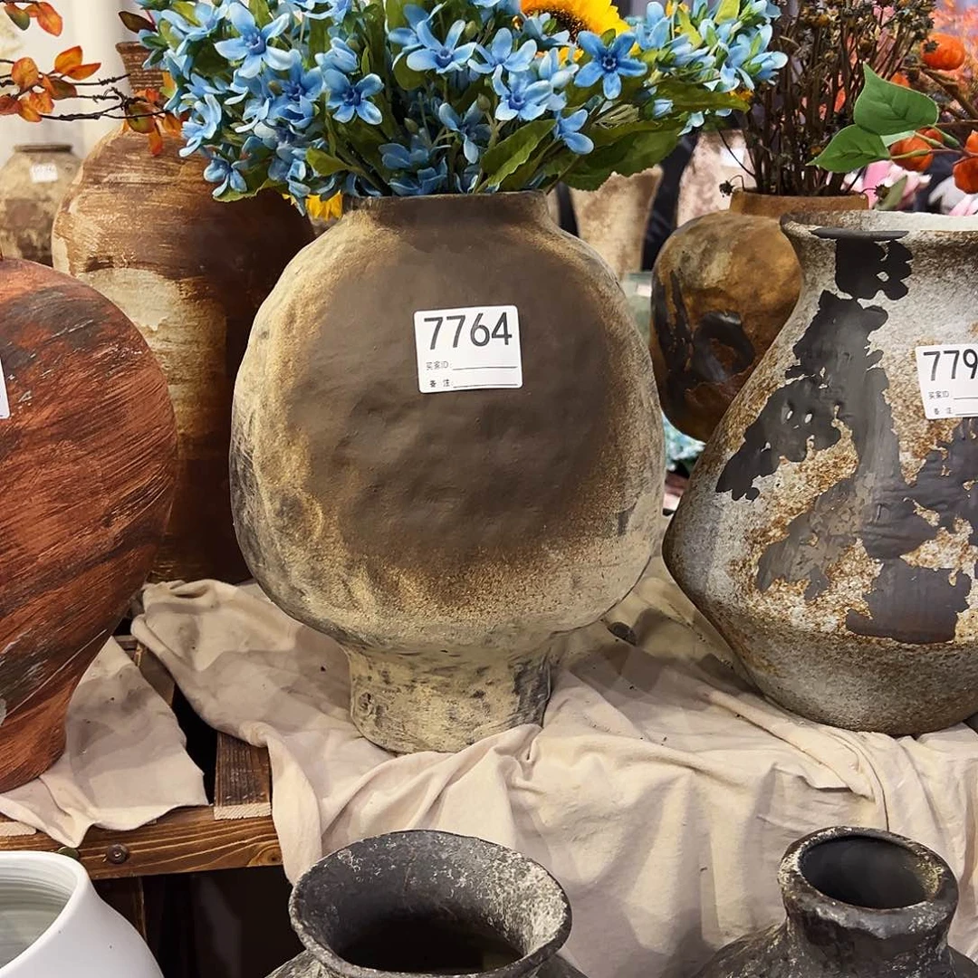 瓶7764高31口9陶瓷花瓶无孔