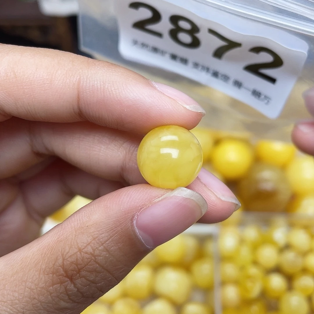 蜜蜡未镶嵌珠宝奇石粉12.7平头