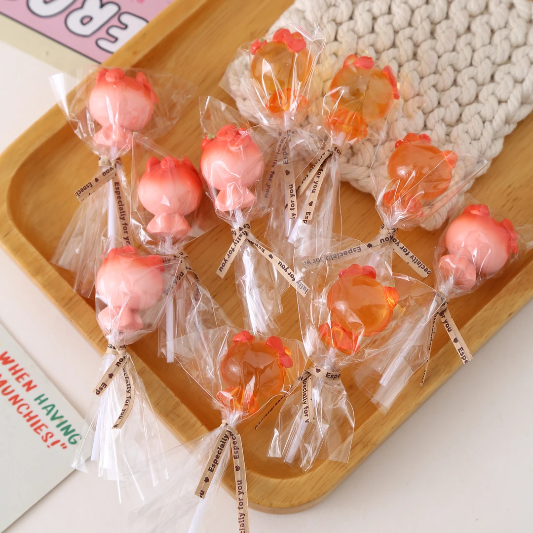 正经定制 Hallo Kitty棒棒糖 树脂配件仿真食玩 钥匙串冰箱贴摆件