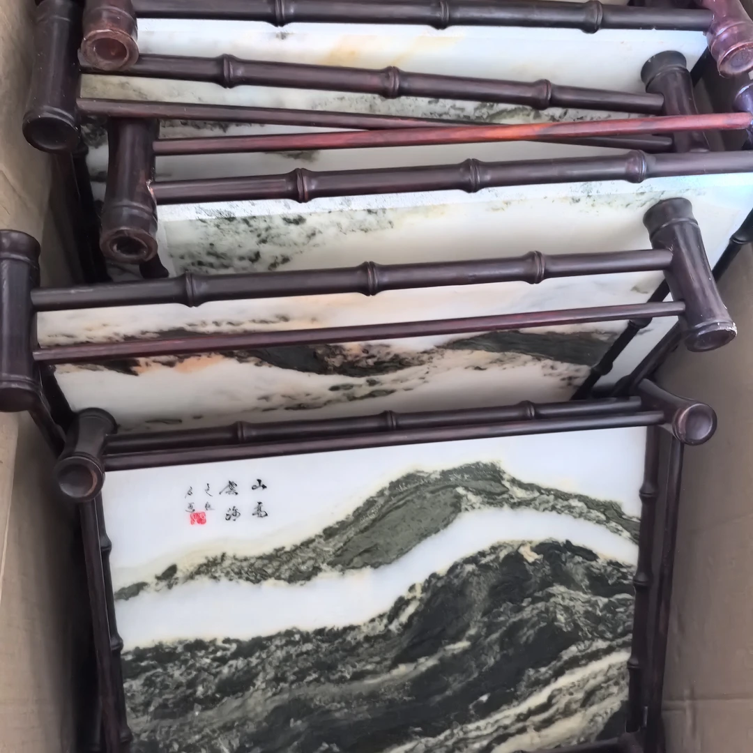 精工细作云石竹节款茶托盘一物一拍所见所得