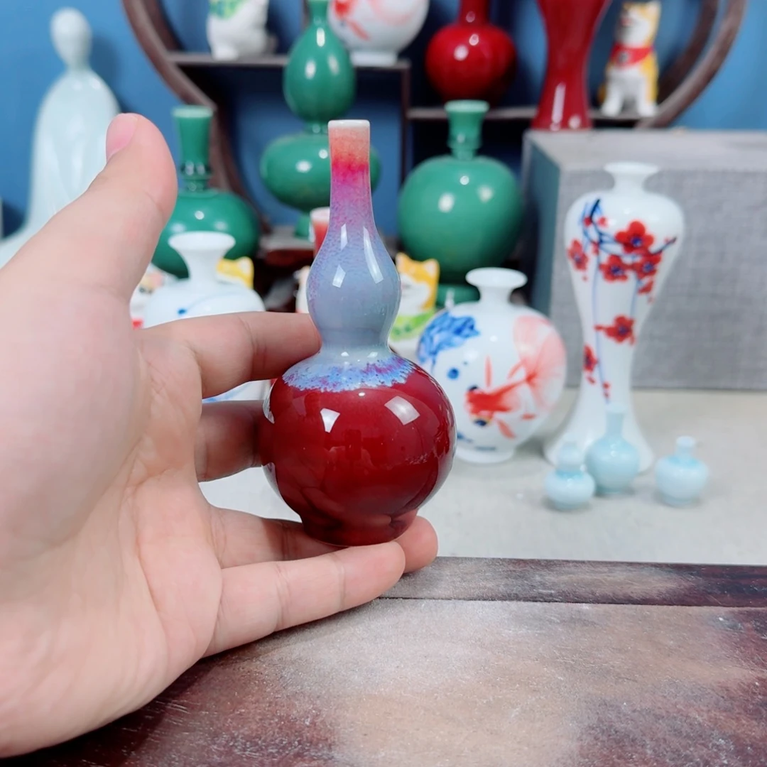 陶瓷手工小花器摆件