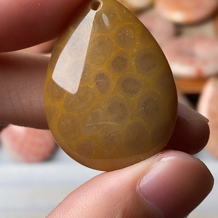 小***袄硅化玉未镶嵌颈饰