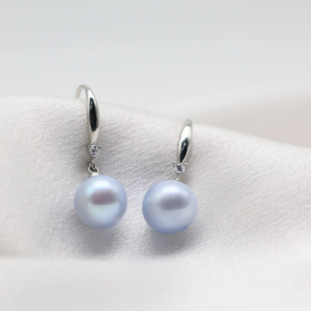 482  星空蓝珍珠耳钩