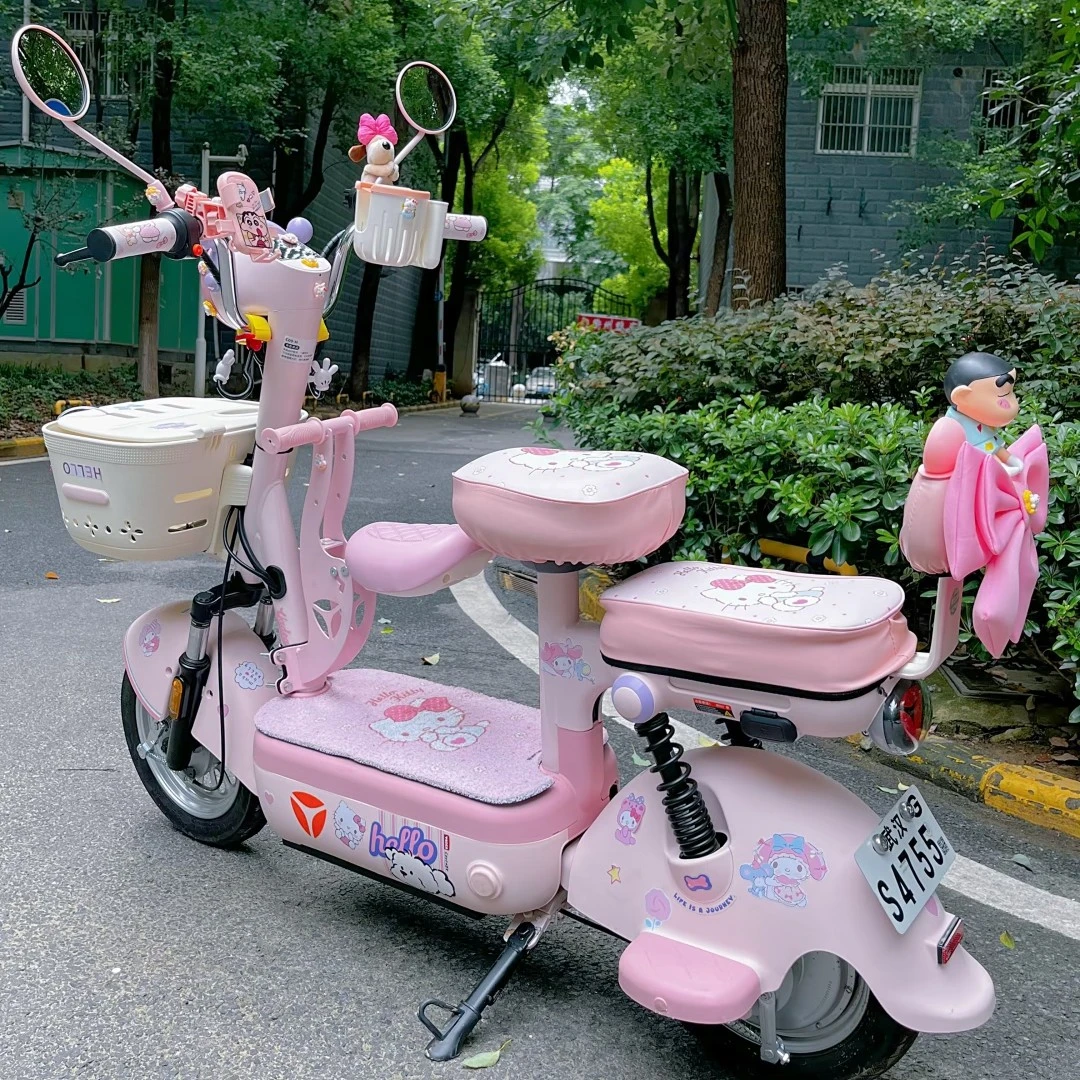 适用雅迪c18座套脚垫电动车座位套脚踏垫c12c15电瓶车脚踩垫装饰