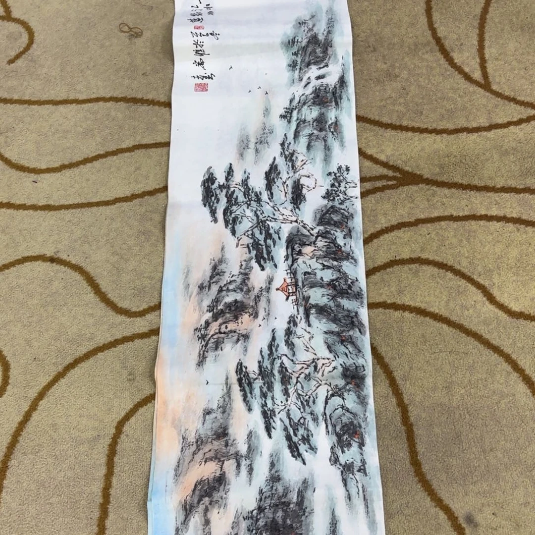 国画杨志杰四尺对开艺