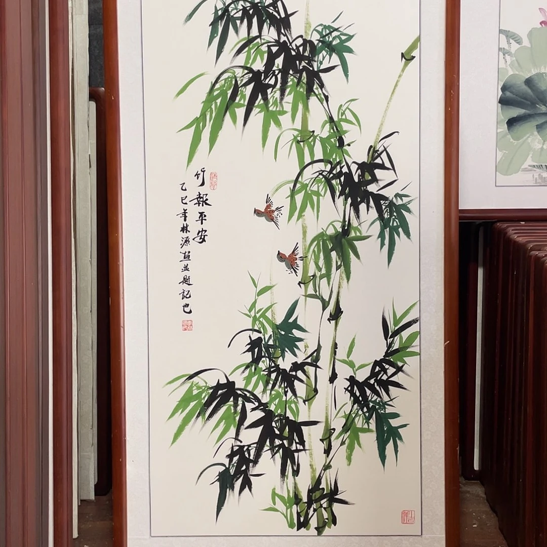 国画带框尺寸63*123厘米