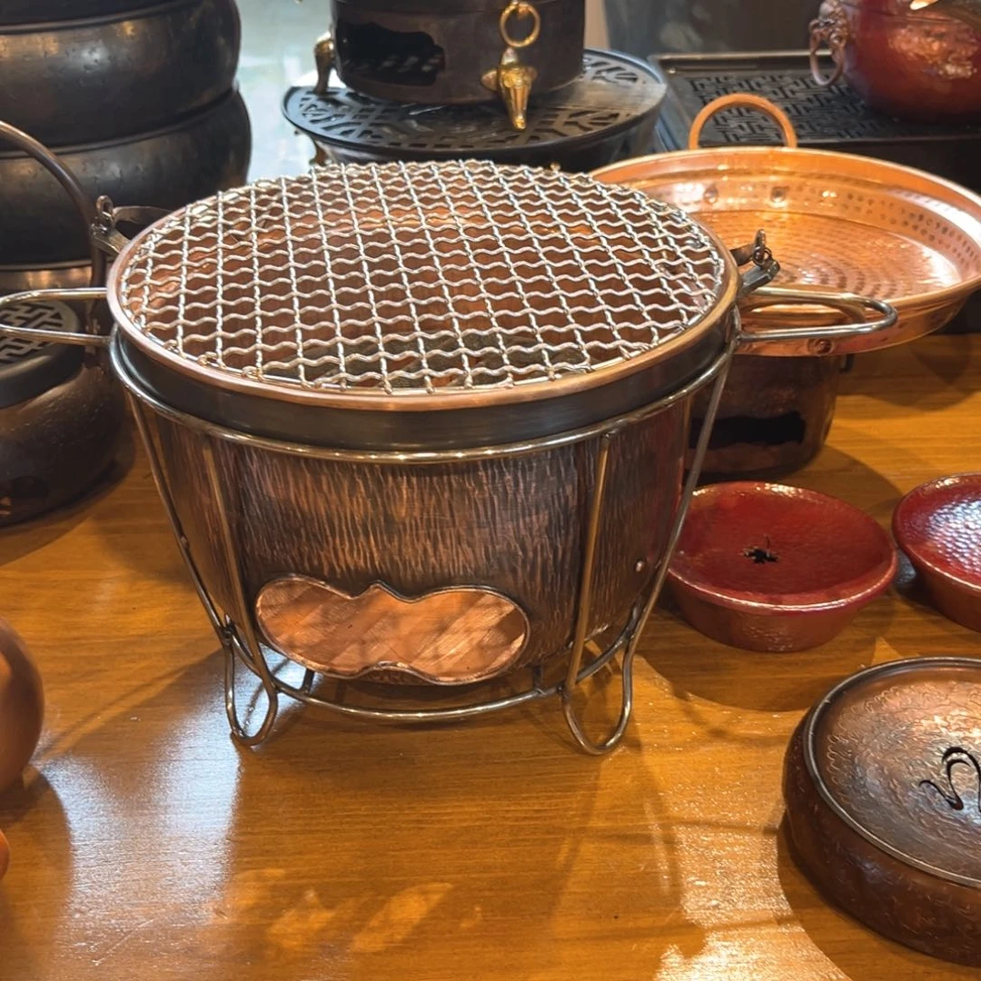 24复古提梁大炉子手工锻打工艺