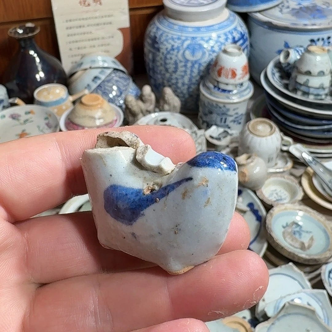 瓷片青花瓷片标本，顺丰包邮