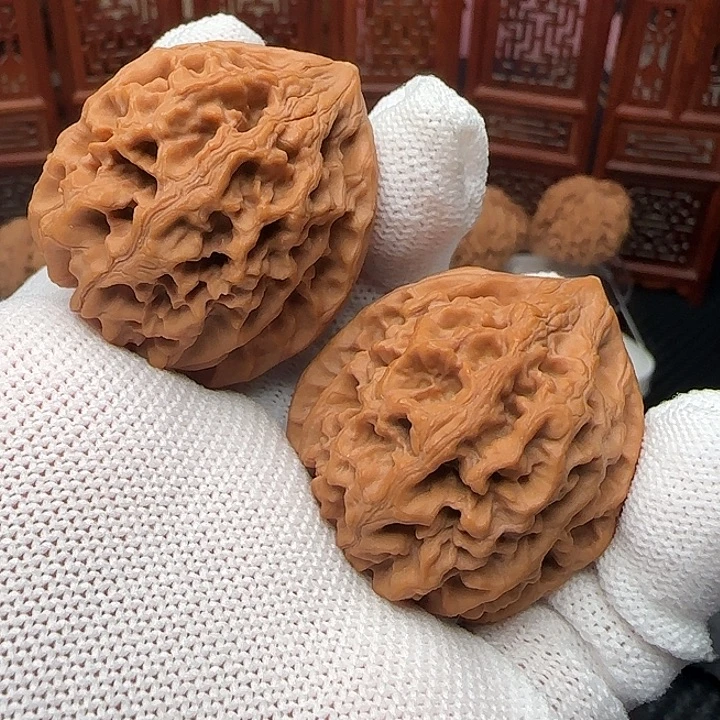吊坠文玩核桃全品太行龙纹37➕货头