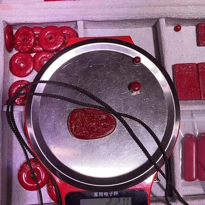 天然辰砂紫晶砂文殊