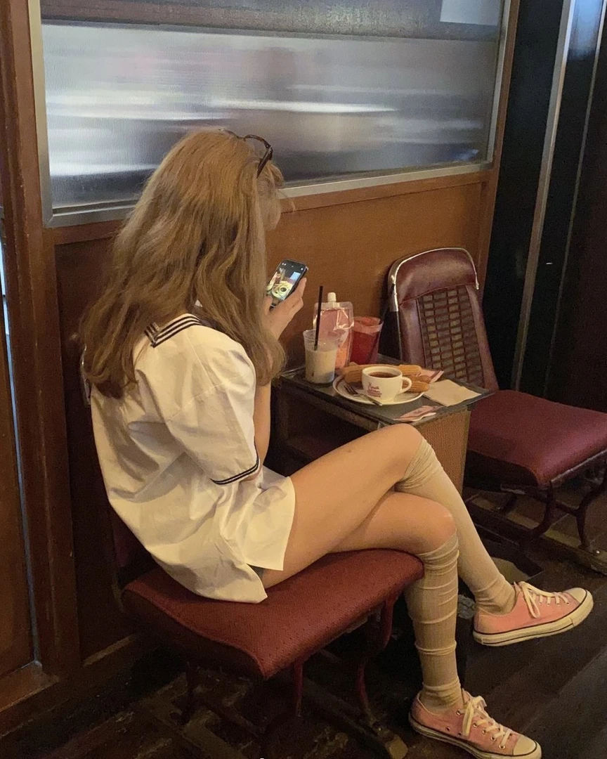 中古上衣格纹连衣裙