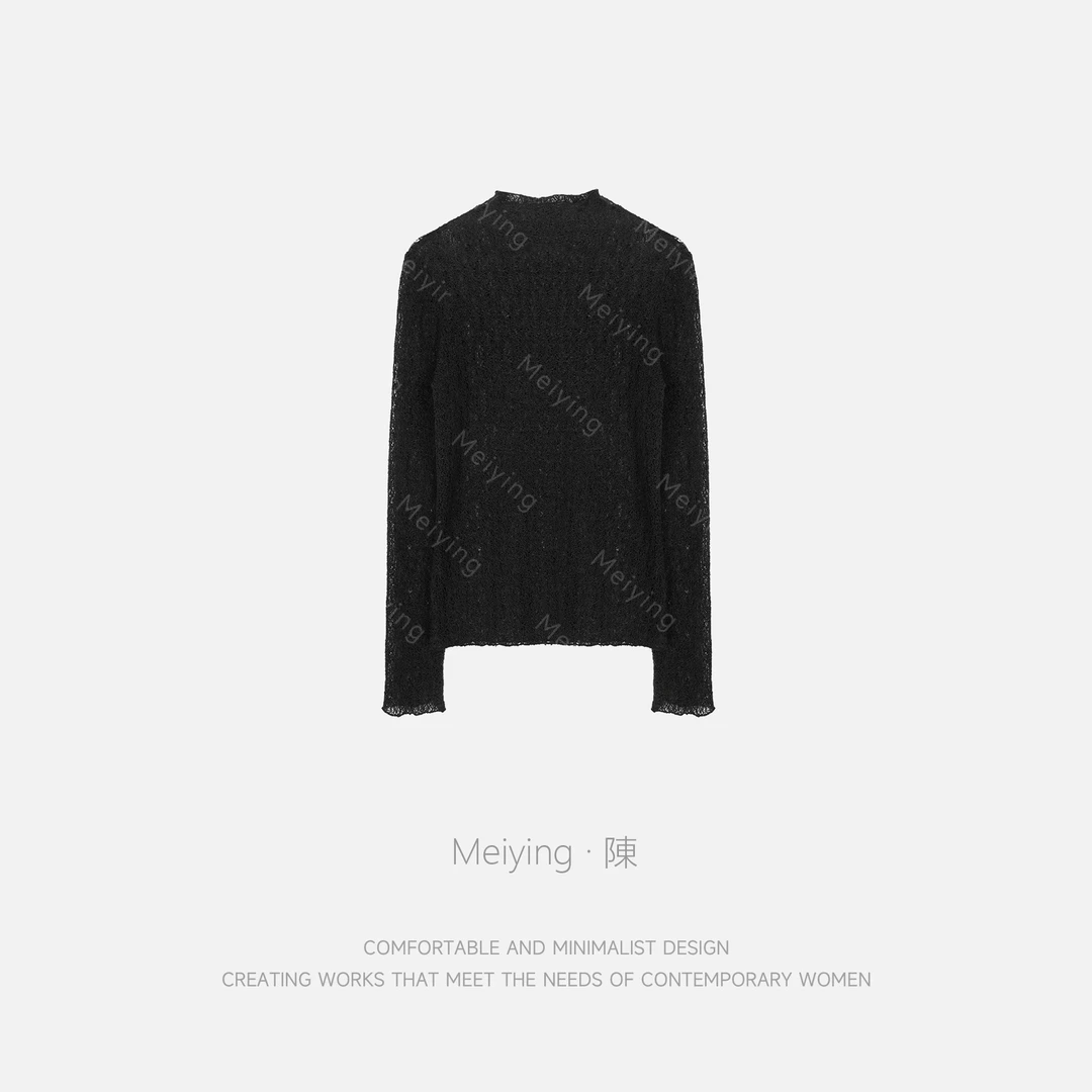 Meiying-“琥珀之语”透气宽松修身精致T恤YA5QT039