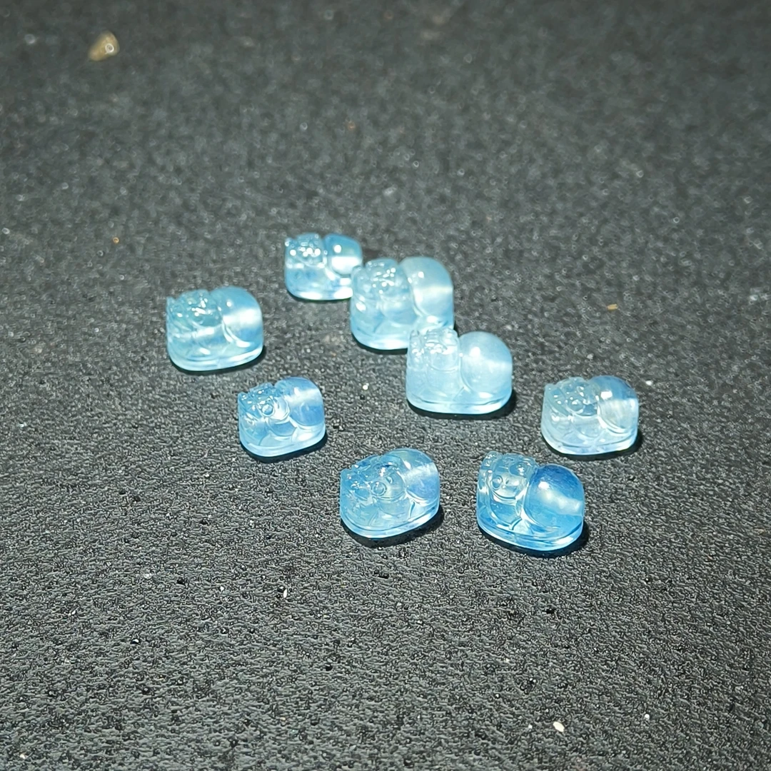 【黑胖珠宝】H0501 海蓝宝貔貅 多样性发其一