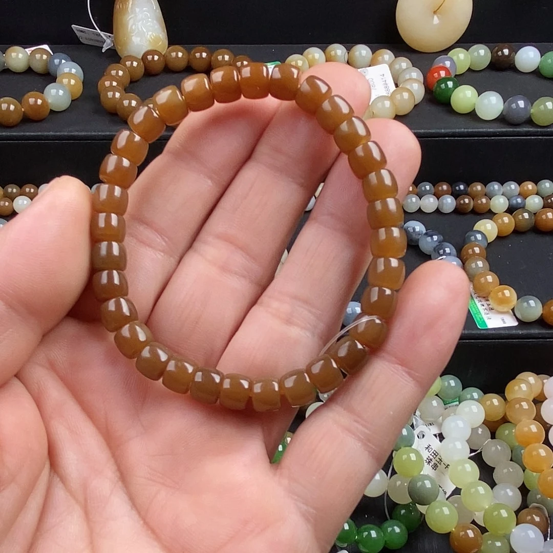 和田玉未镶嵌手链