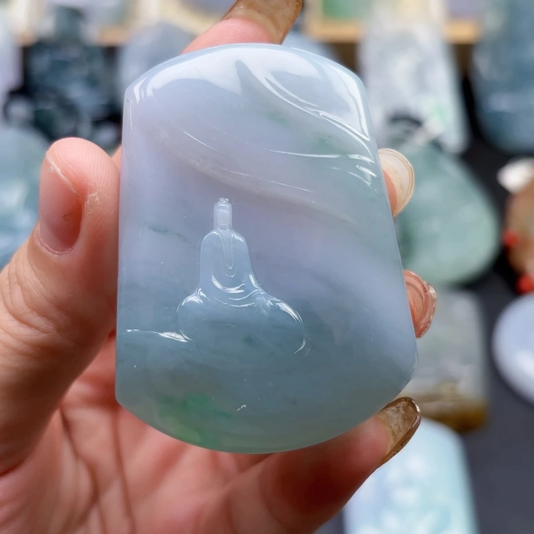 九***慶颈饰未镶嵌翡翠悟道
