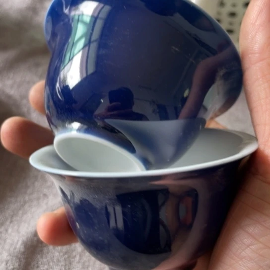 瓷片陶瓷陶瓷2个颜色釉