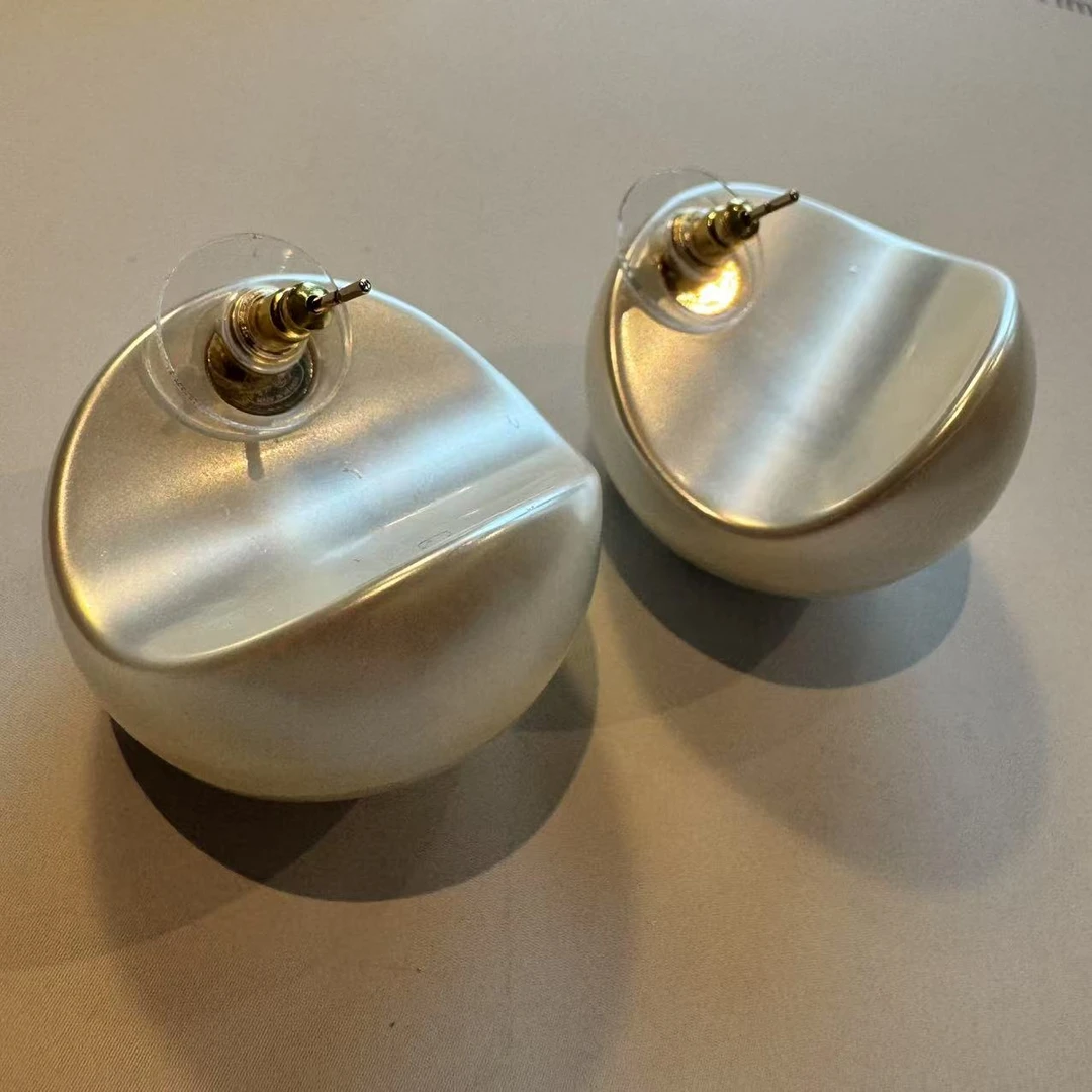 铜合金耳饰 VTGViVi饰品/中古饰品/时尚复古款/X19/白色耳环系列