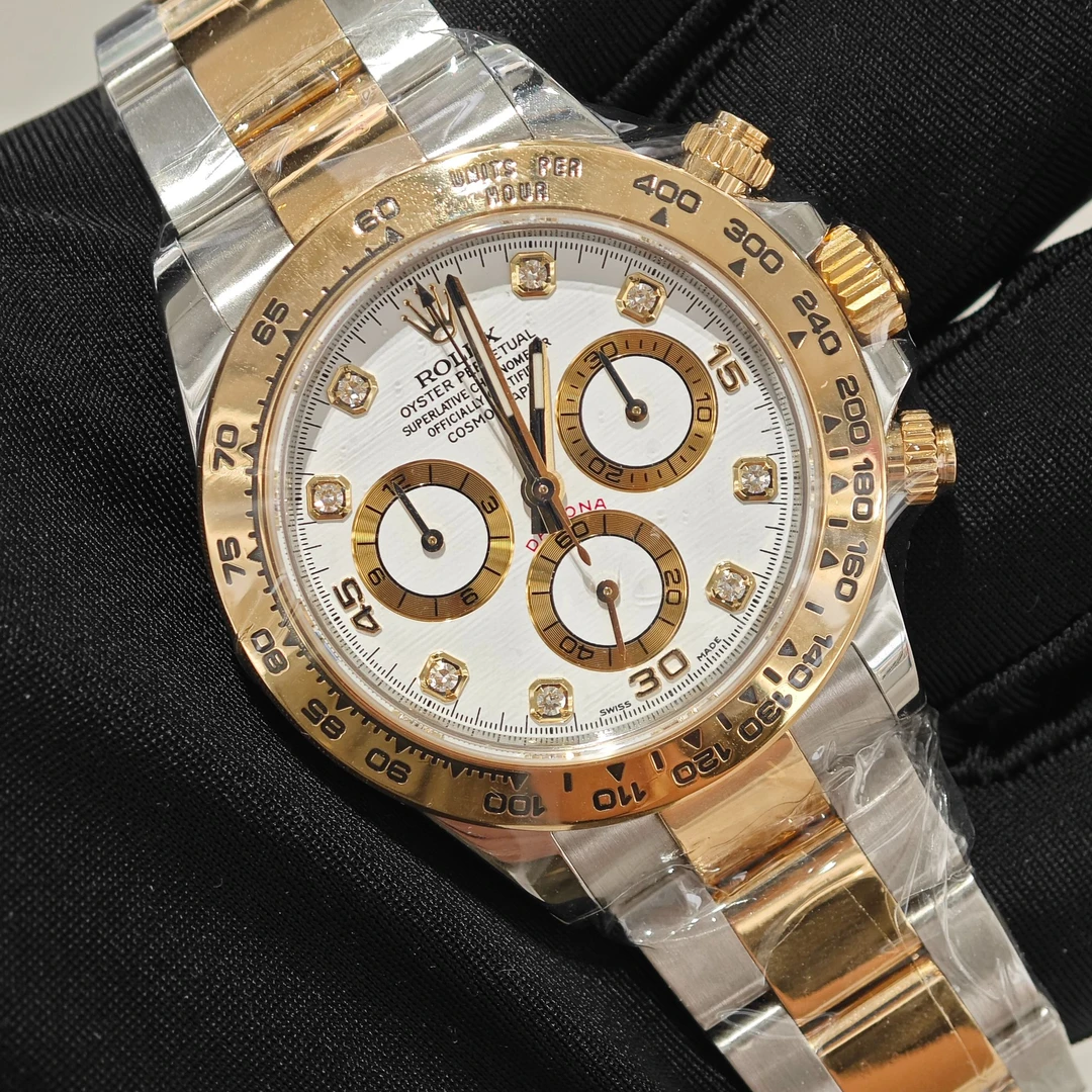 95新 Rolex/劳力士 20年迪通拿系列116503白盘钻刻男士经典机械表