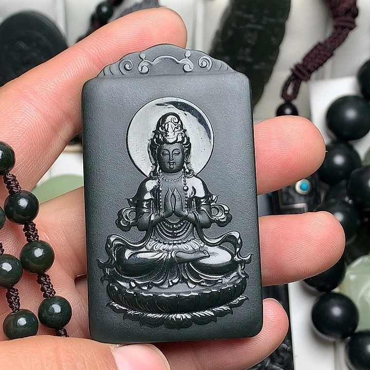 和田玉（青玉）未镶嵌颈饰