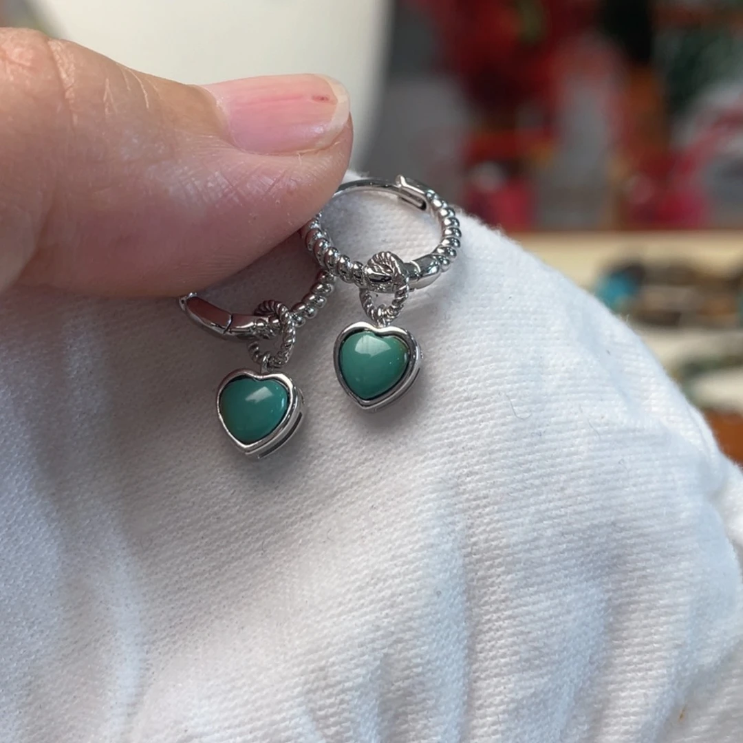 绿松石银S925镶嵌配饰
