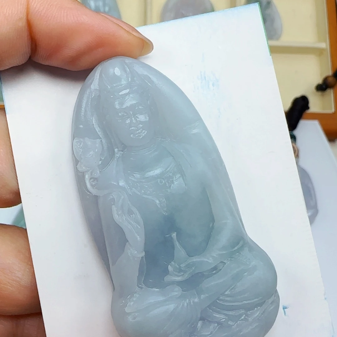 北***偶未镶嵌定制翡翠