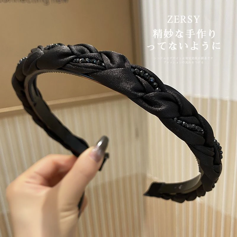 韩国法式气质发箍女高级感洋气时尚精致编织辫子头箍发卡发捆发饰