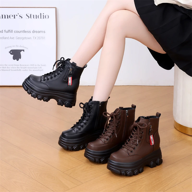 马丁靴休闲风女春秋单靴秋冬棉靴/毛靴棉靴复古港风