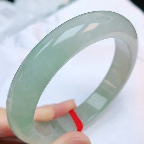 未镶嵌手镯翡翠57圈口010039