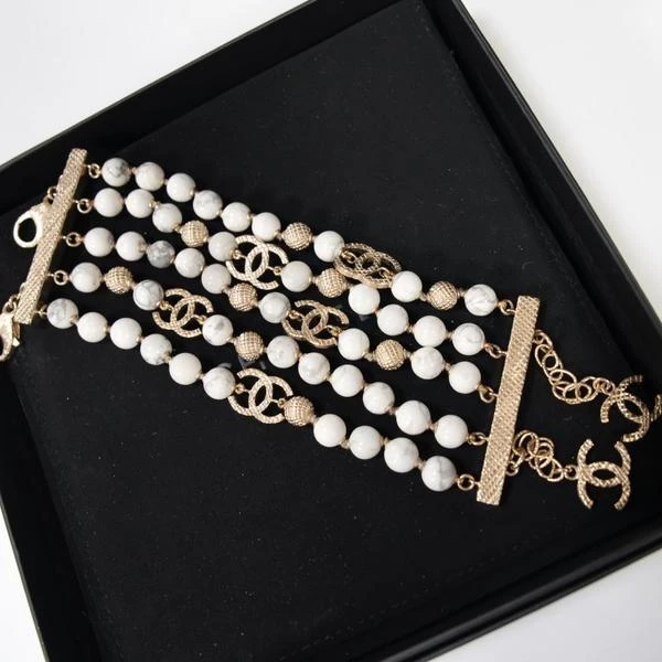 Chanel 大理石珠珠多层手链