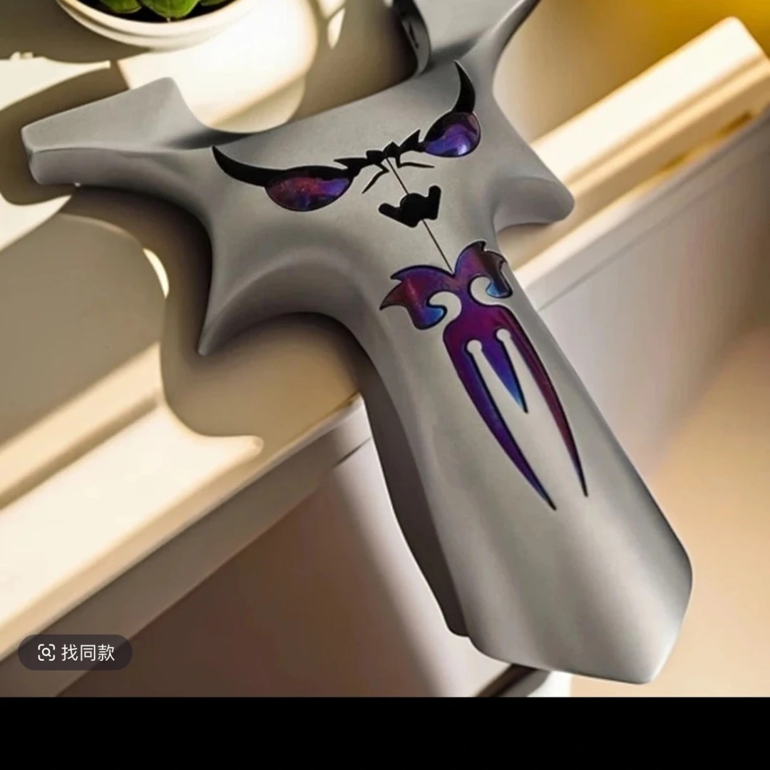 本色全钛小恶魔四代钛合金龙齿小怪兽弹弓版五代六代正品烤蓝