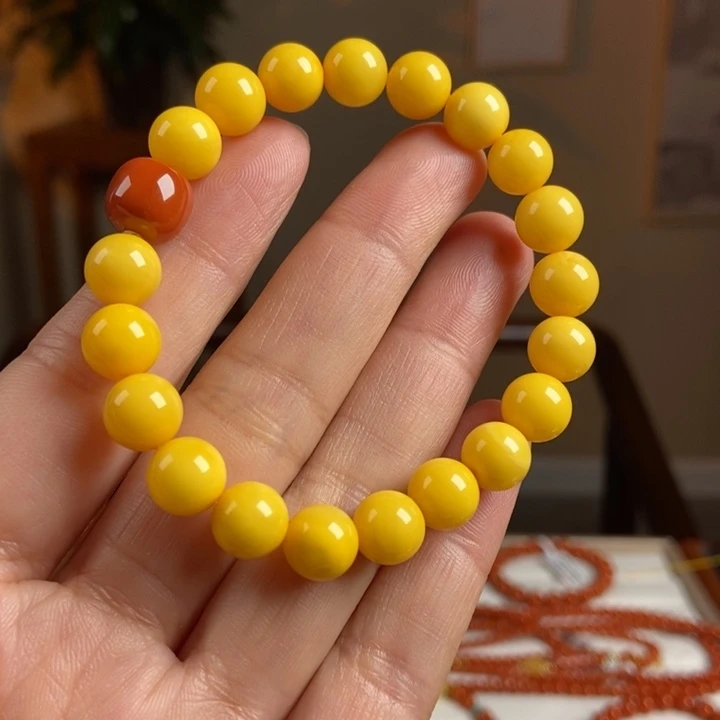 琥珀手链未镶嵌蜜蜡手串9