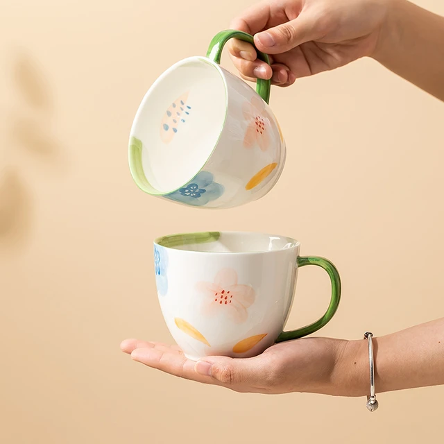 大容量马克杯高颜值陶瓷杯子喝水杯创意水杯家用办公室咖啡杯茶杯