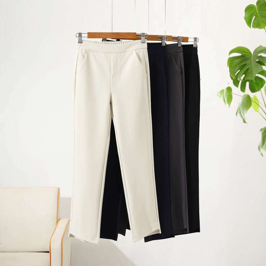 夏季薄款烟管高腰直筒九分裤 8301款 休闲裤时尚百搭修身