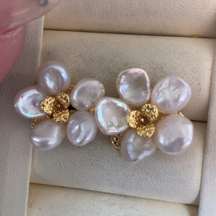 未镶嵌耳饰淡水珍珠