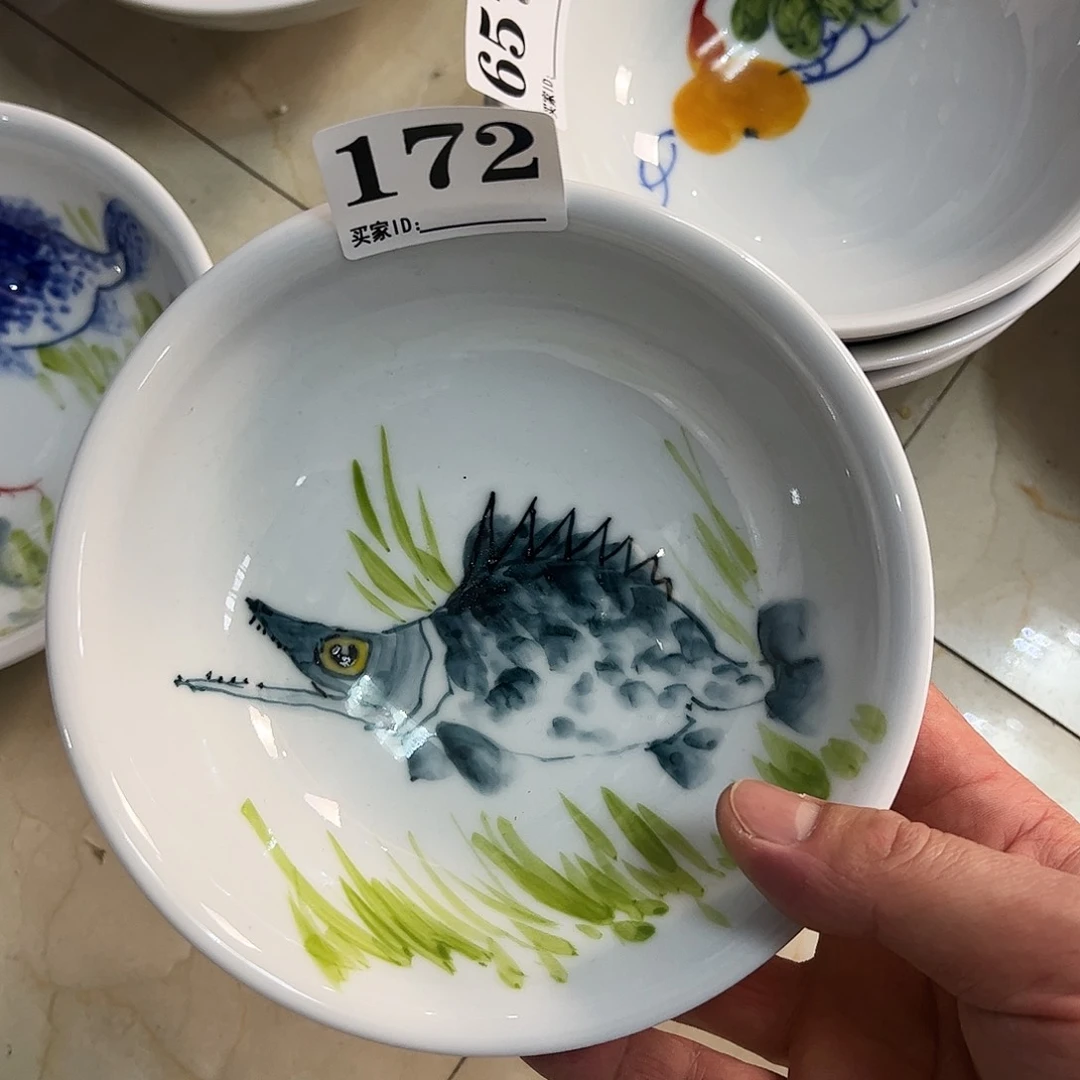瓷片景德镇陶瓷手工手绘制作