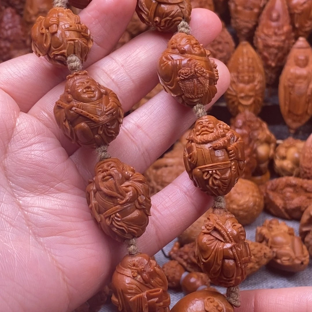 橄榄核手串/手链1.9-2.0铁核 纯刀八仙手串手持