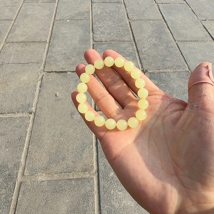 和田玉（黄玉）未镶嵌手链