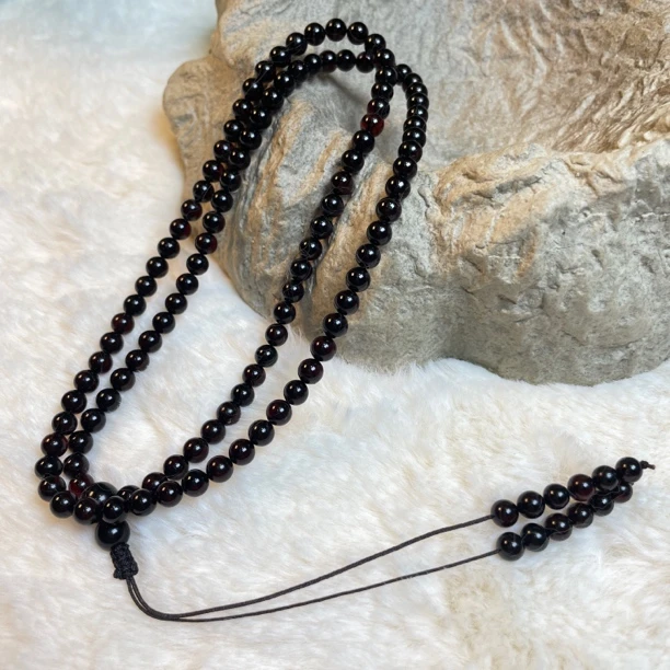 天然缅甸翳珀5+mm108手串手链多圈项链毛衣链多带时尚百搭休闲