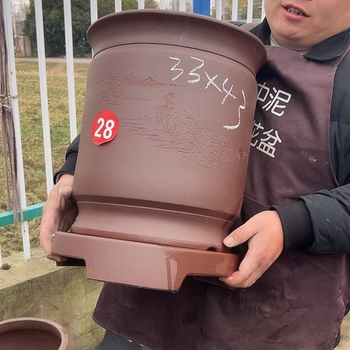 紫砂花盆紫砂等传统