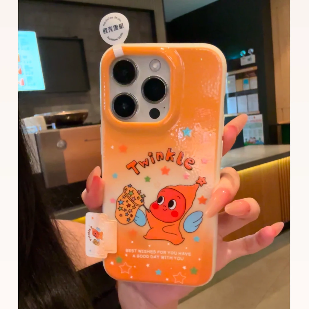 欧克里里星星人抓星星适用苹果17手机壳16promax华为vivo小米oppo