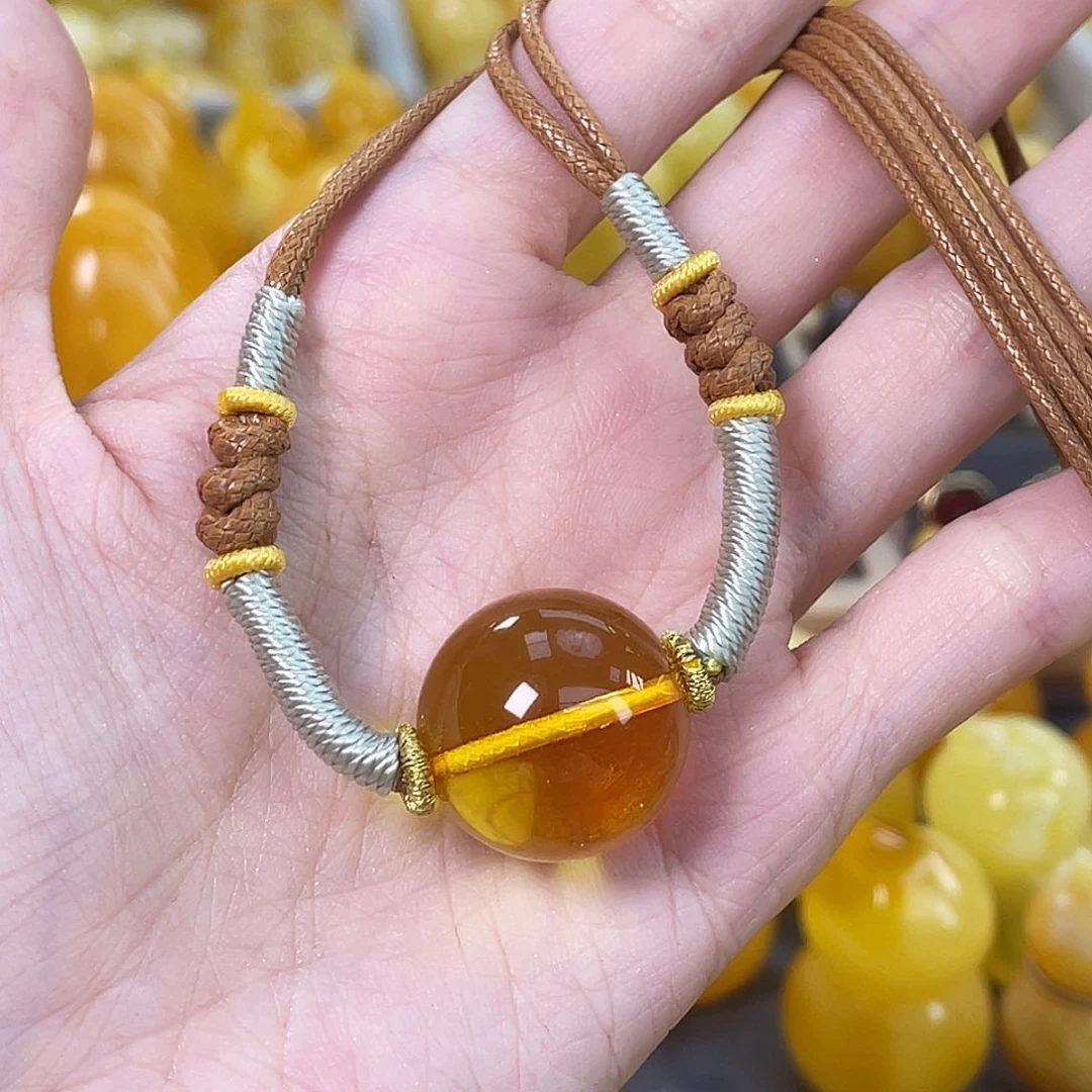 琥珀未镶嵌裸石琥珀蜜蜡J