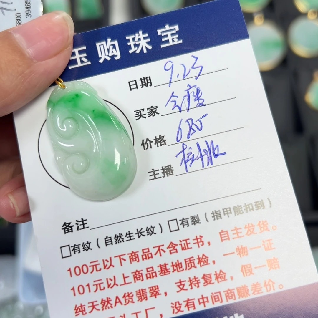 颈饰未镶嵌翡翠如意
