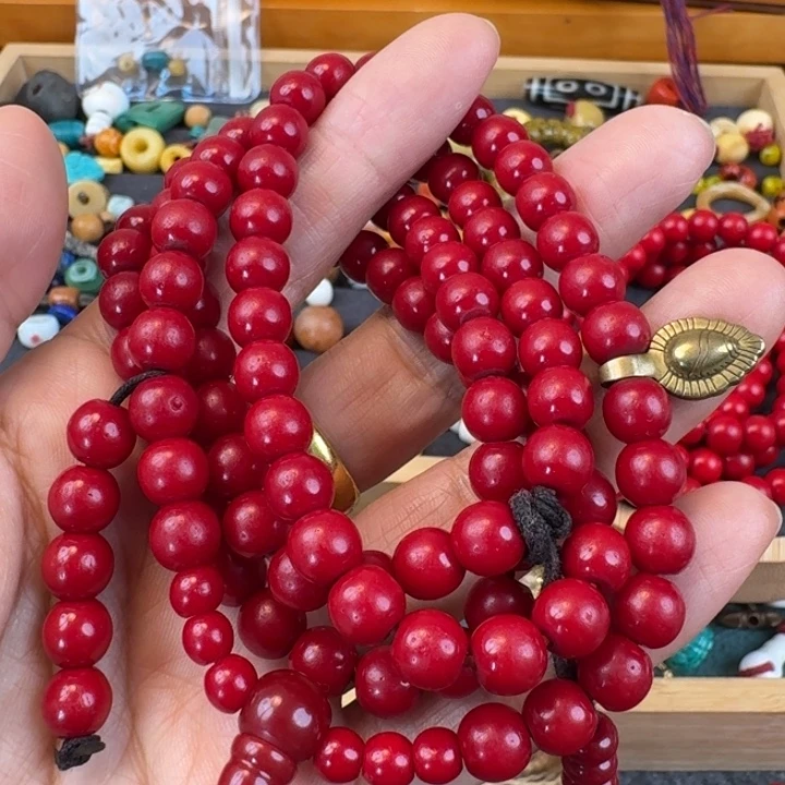 石英石纯铜佛珠念珠 一代怀业念珠