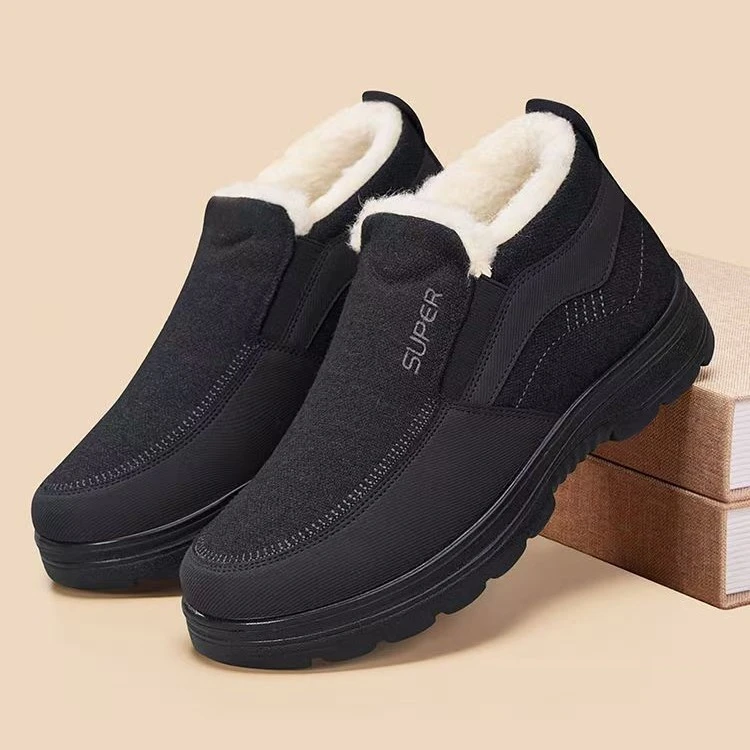 冬季老北京棉鞋男加绒羊毛保暖爸爸鞋防男士男士冬季户外登山棉鞋