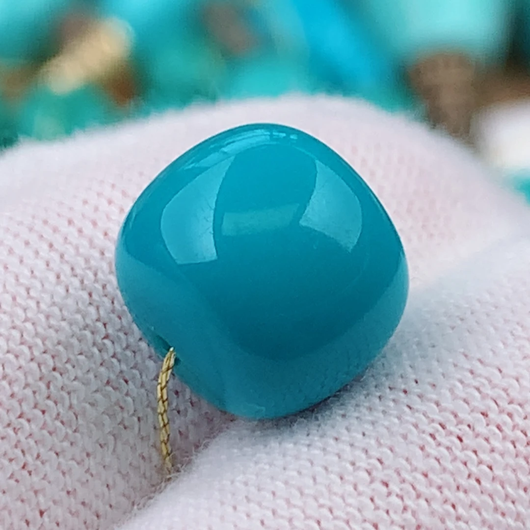 绿松石未镶嵌珠宝奇石10.5mm