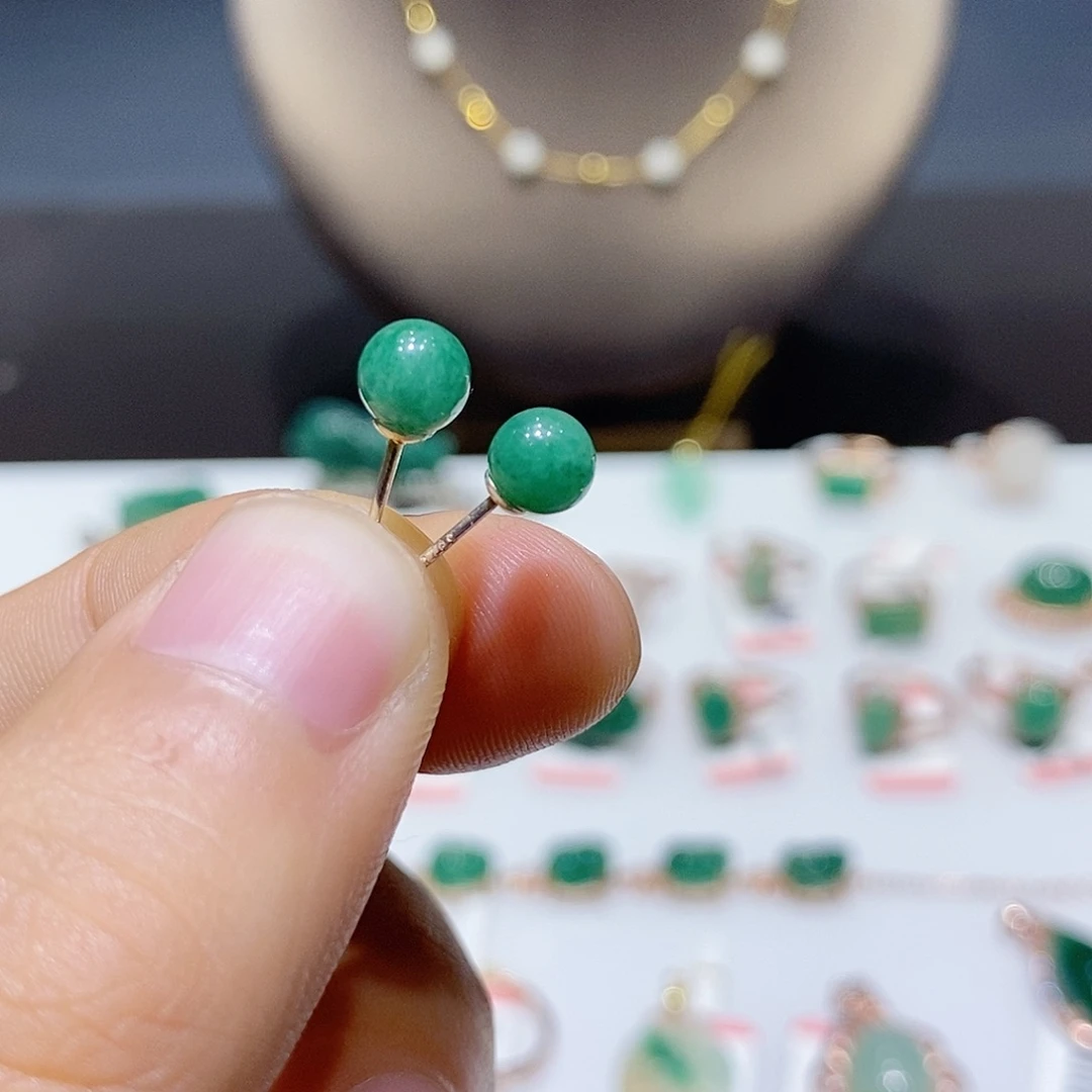 独山玉银S925镶嵌吊坠