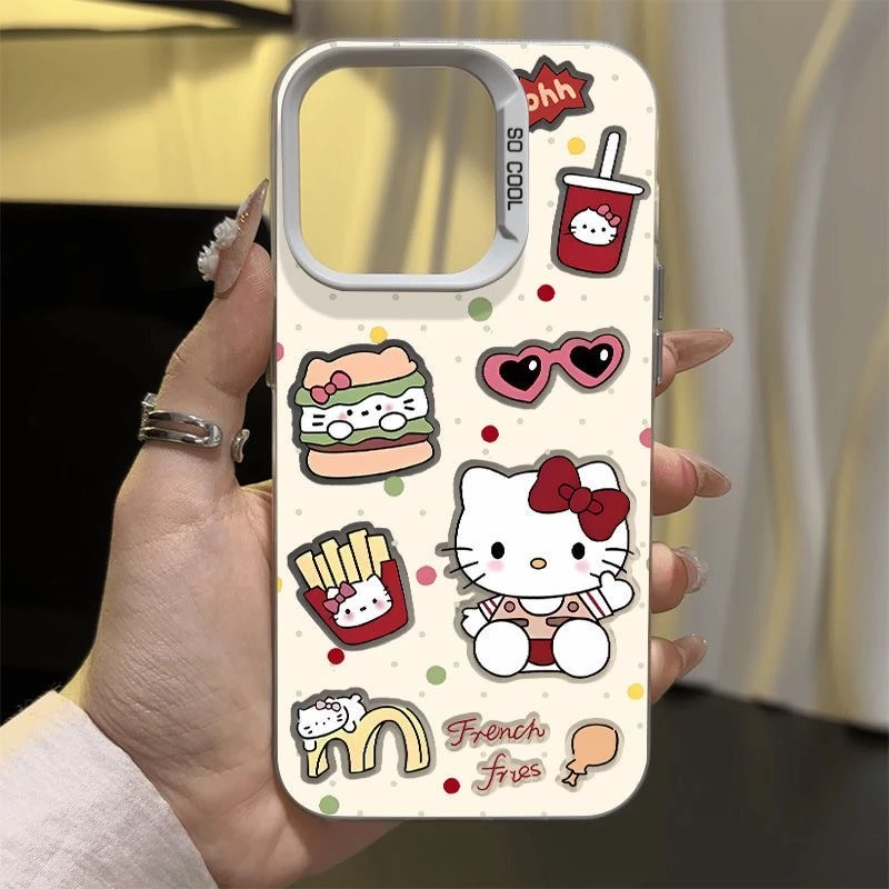 KT猫汉堡彩银imd适用苹果/华为/VIVO/OPPO/小米/荣耀/一加/红米