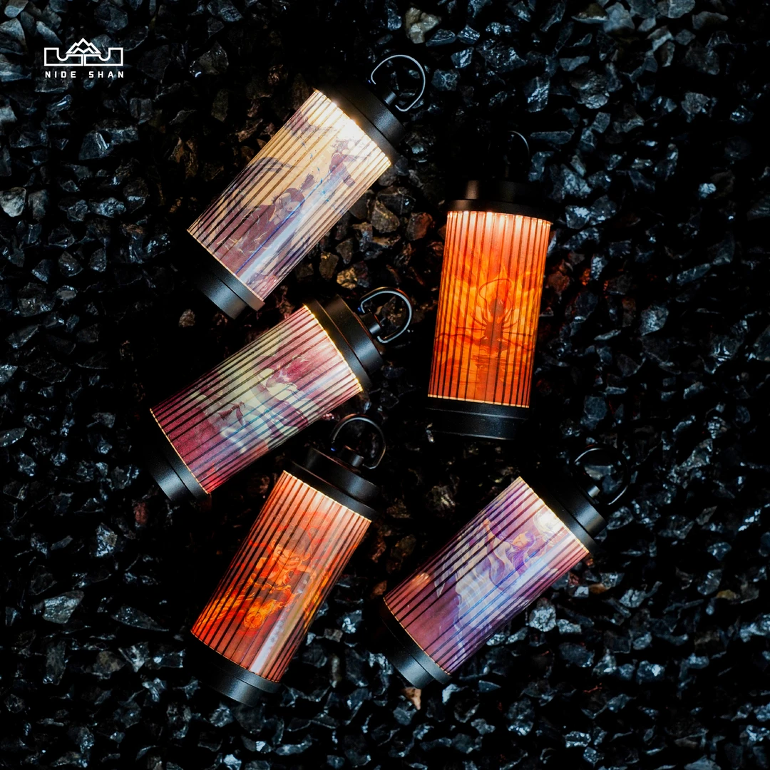 38灯贴纸爆款电影贴画露营灯创意可替换贴纸装饰电影周边贴画