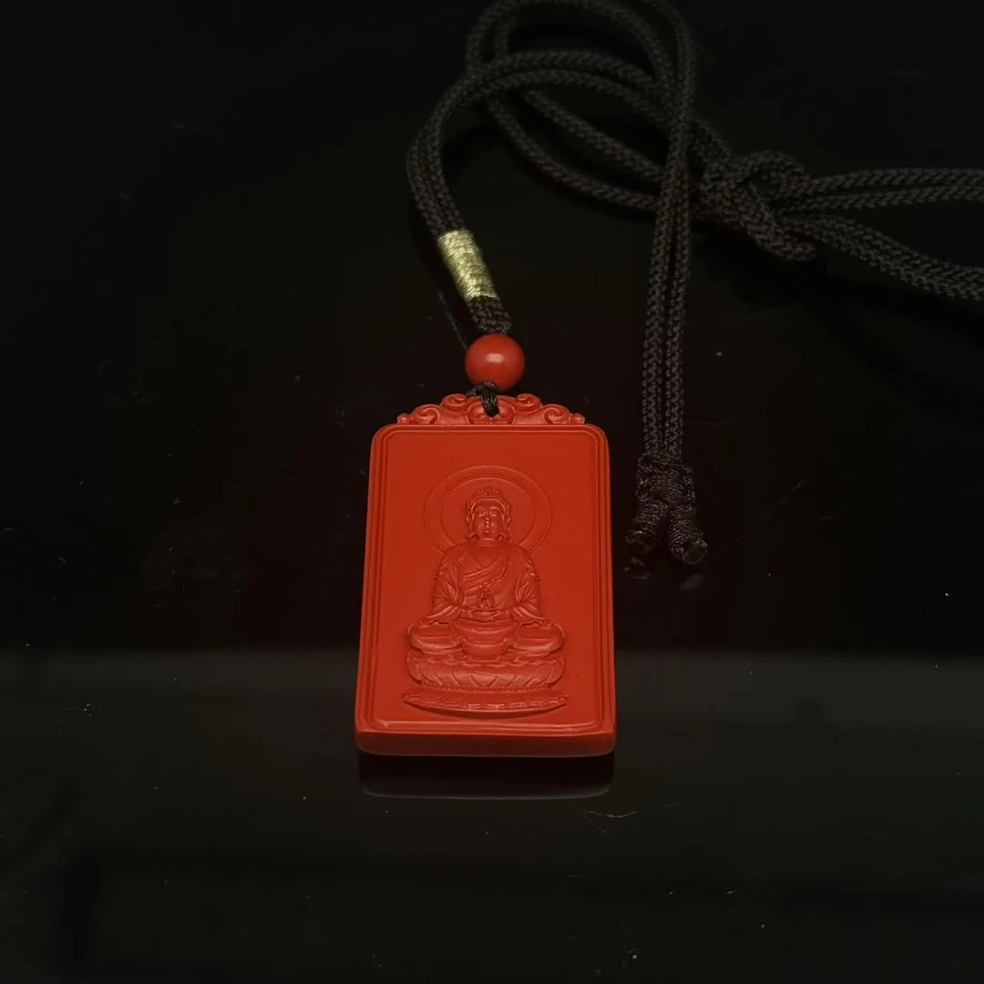 含辰砂工艺品B0319GMD308（多样性发货）大日如来（羊）饰品